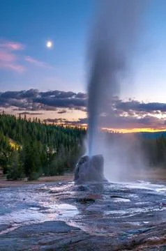 Lone star geyser Stock Photos