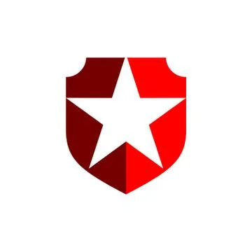 Lone Star Shield Logo Template Illustration Design. EPS 10. Stock Illustration