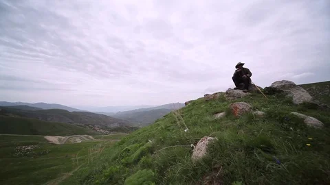 Lone traveler Stock Footage 77997481