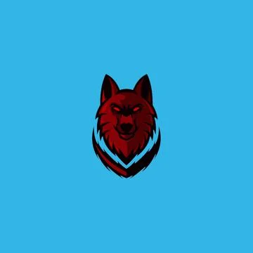 Lone wolf logo vector Stock Illustration
