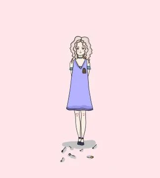 Loneliness Stock Illustration