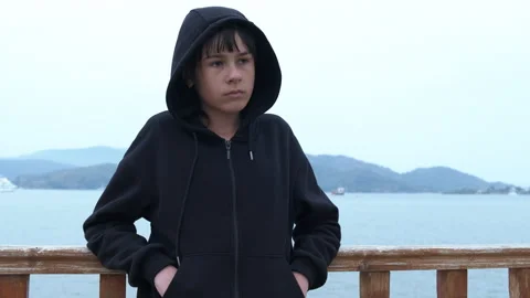 Loneliness at a young age. Stock Footage 254031610