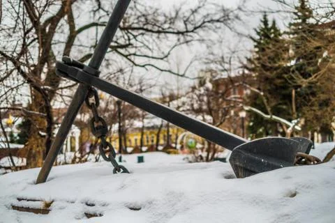 Lonely anchor Stock Photos