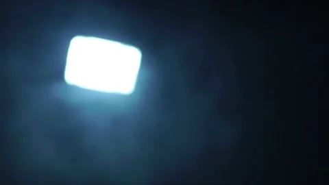 A lonely atmosphere between the smoke and the cold light Stock Footage 232489082