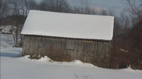 Lonely barn 1920x1080 Video stock 604329