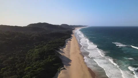 Lonely Beach on Cape Vidal Stock Footage 276548242