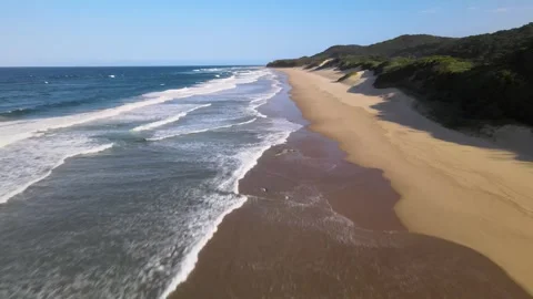 Lonely Beach on Cape Vidal Stock Footage 276548305