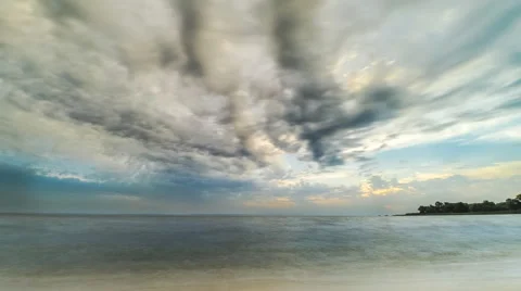 Lonely beach in the early fall Stockbeeldmateriaal 66563554
