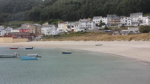 Lonely beach in Estaca de Bares, Spain Stock Footage 315189088