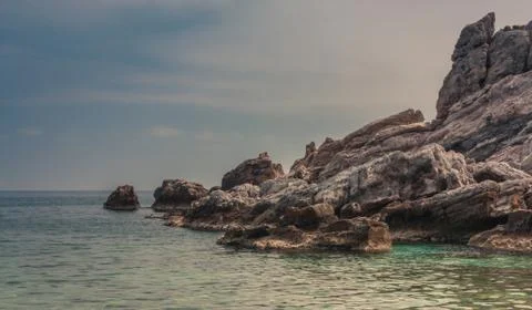 Lonely beach Stock Photos