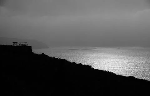 Lonely Bench Stock Photos