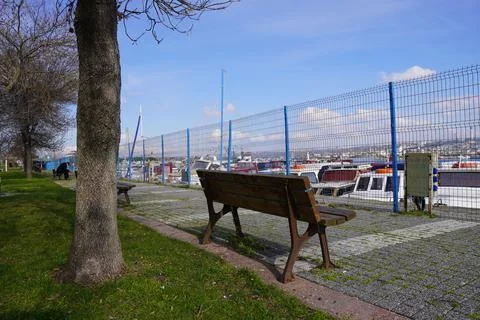 The Lonely Bench Stock Photos
