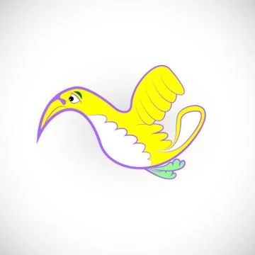 Lonely bird Stock Illustration
