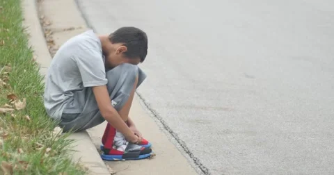 Lonely Boy Stock Footage 65000131