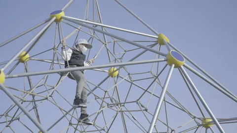 Lonely boy in the park  Video stock 141610268