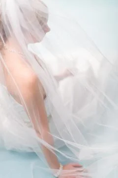 Lonely bride Stock-Fotos