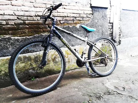 Lonely bycicle Fotos Stock
