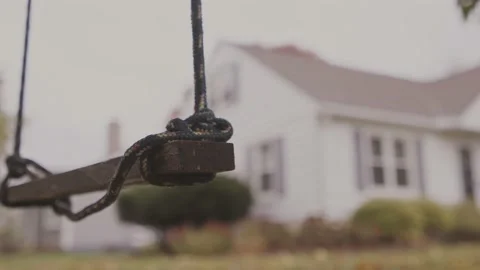 Lonely child swing Stock Footage 232870015