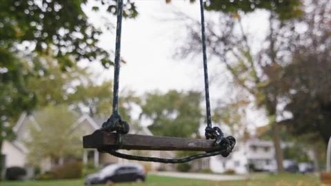 Lonely child swing Stock Footage 232870026
