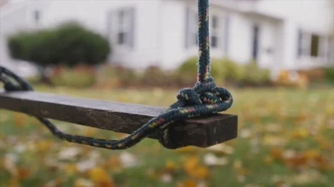 Lonely child swing Stock Footage 232870031