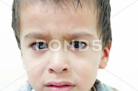 Lonely child weeping Stock Photos