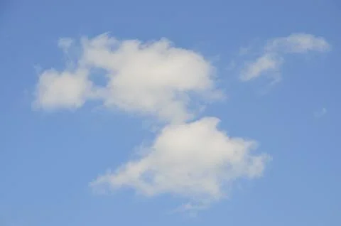 Lonely cloud in the sky Stock Photos