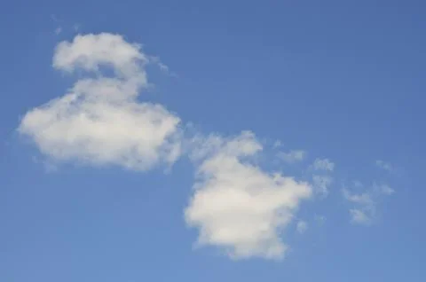Lonely cloud in the sky Stock Photos