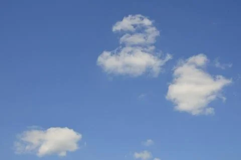 Lonely cloud in the sky Stock Photos
