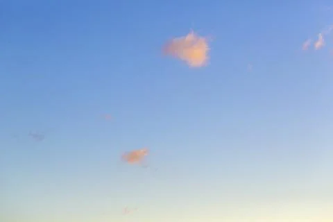 Lonely clouds on the blue sky Foto stock