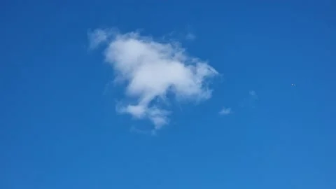 Lonely floating large cloud across the sky. Stock Footage 208881292