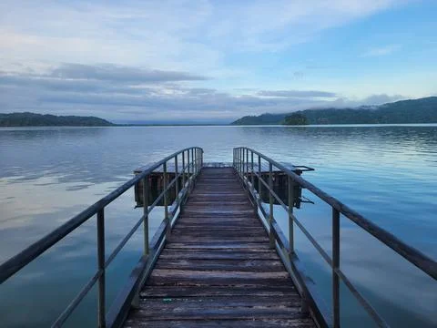 Lonely jetty Stock Photos