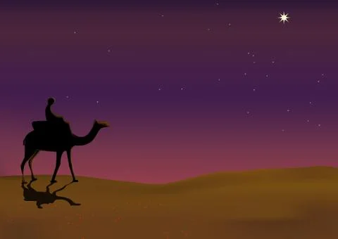 Lonely journey Stock Illustration