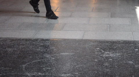 Lonely Legs Walking Video stock 50135725