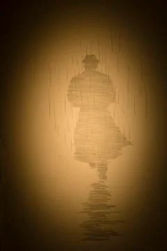 Lonely man Stock Illustration