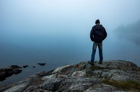 Lonely man Stock Photos