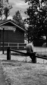 The Lonely Man Stock Photos