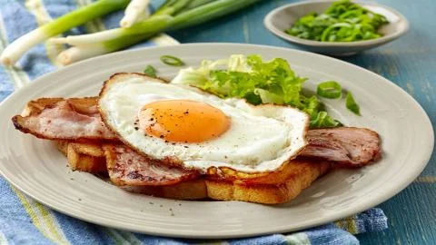 Lonely man's breakfast Stock Photos