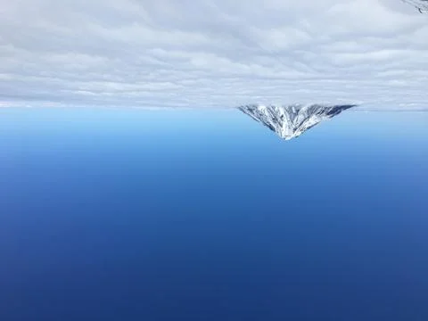 Lonely mount peak Stock Photos