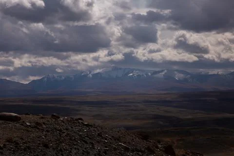 Lonely mountain Foto stock