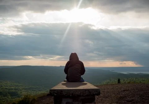 Lonely on Mountain side Stock Photos