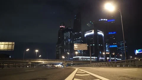 Lonely night road. Stock Footage 150157567