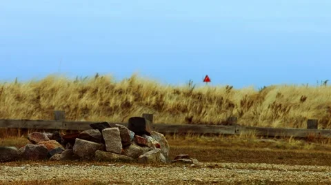 Lonely Northeast Beach During The Winter Stock Footage 45373451