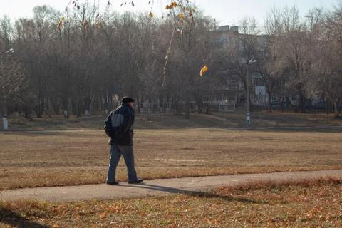 Lonely old man Stock Photos