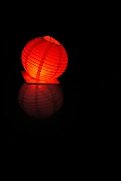 Lonely paper lantern Stock Photos