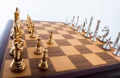 Lonely pawn Foto stock