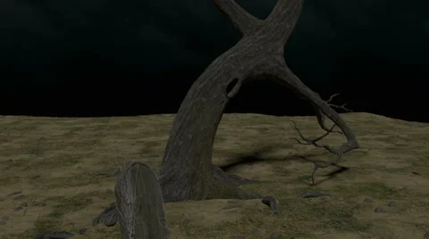 The Lonely Place pan and pull back animation Stock Footage 41221676