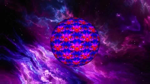 Lonely planet in Liquid Space 動画素材 258376485