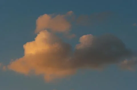 The lonely red clouds Stock Photos