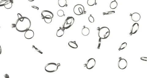 Lonely ring diamond Stock Footage 88535250