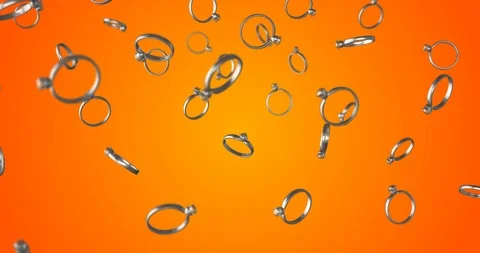 Lonely ring diamond Video stock 88536875